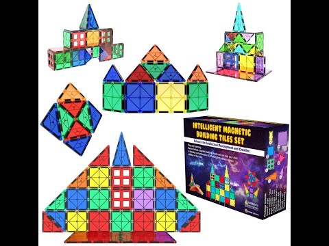 Desire Deluxe Magnetic Tiles Building Blocks Construction Toys for Boys &amp; Girls 47pc