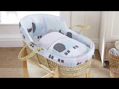 High Top Palm Moses Baskets| Nursery Furniture Collections &amp; Baby Essentials | Made in UK