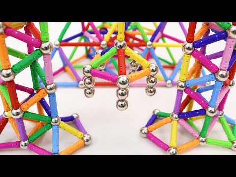 Building Pyramid and Towers with Veatree Magnetic Sticks and Balls